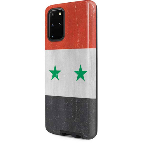Syria Flag Distressed Galaxy S20 Plus Pro Case
